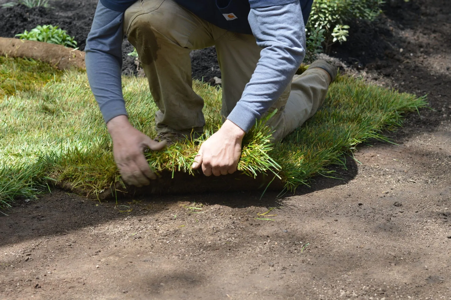 New lawn installation project by JM Landscaping LLC in Green Bay, WI