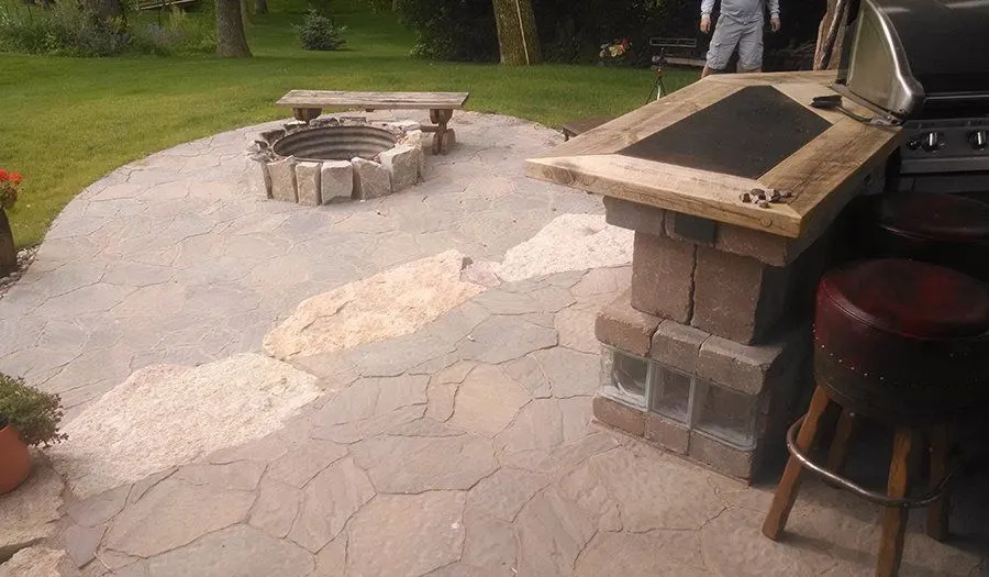 Outdoor Fireplaces Installations project by JM Landscaping LLC in Green Bay, WI