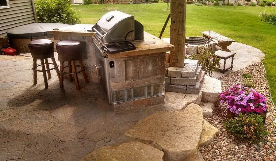 Outdoor Kitchen Installations project by JM Landscaping LLC in Green Bay, WI